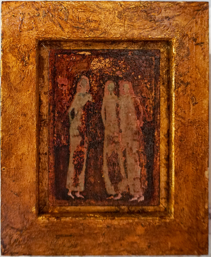 A Conversation 19.5 cm x 16.5 cm